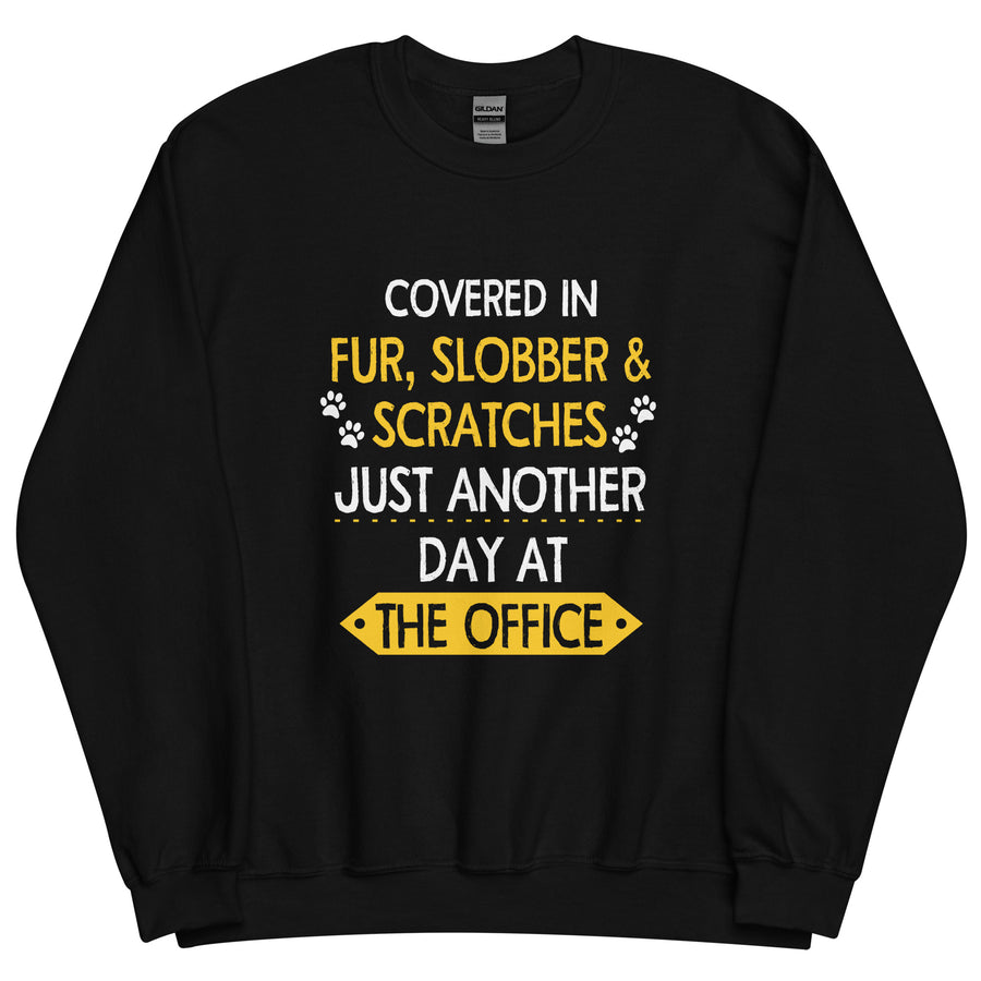 Fur, Slobber, Scratches Unisex Crewneck Sweatshirt-I love Veterinary