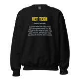 Vet Tech Definition Unisex Crewneck Sweatshirt-I love Veterinary