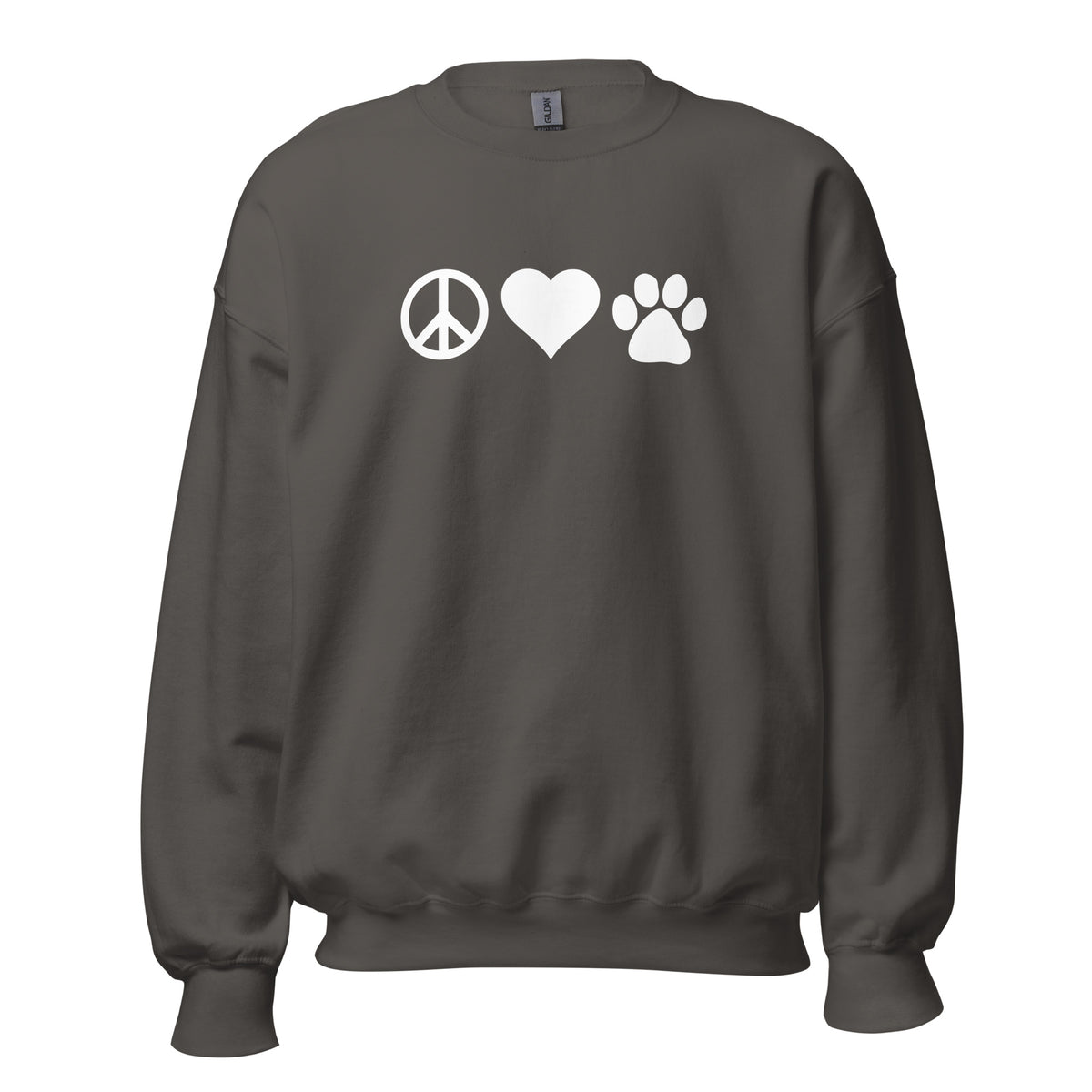 Peace, Love, Paws Unisex Crewneck Sweatshirt-I love Veterinary