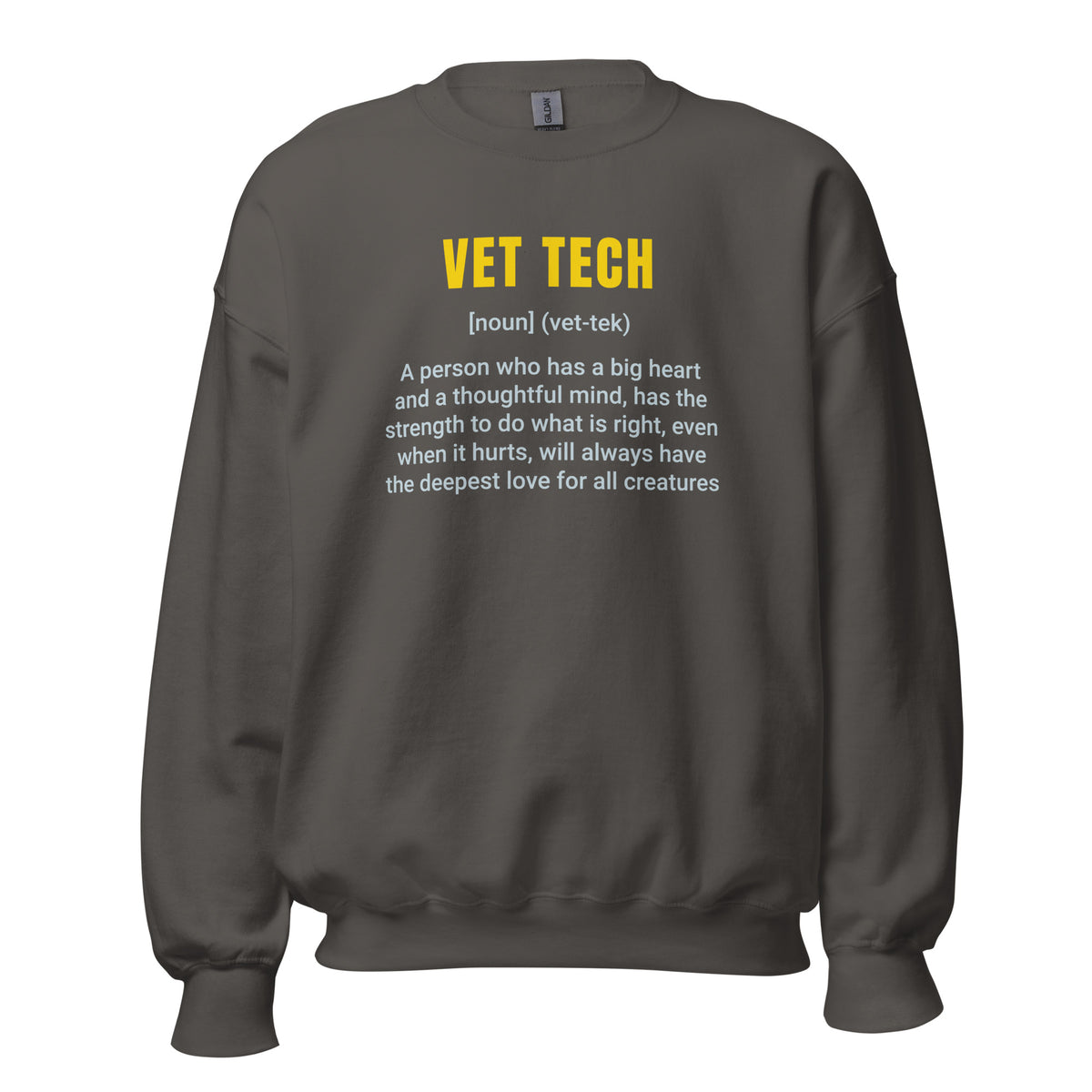 Vet Tech Definition Unisex Crewneck Sweatshirt-I love Veterinary
