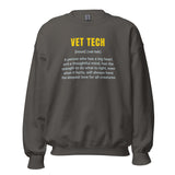 Vet Tech Definition Unisex Crewneck Sweatshirt-I love Veterinary