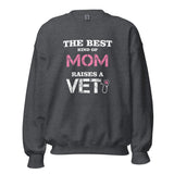 The best kind of Mom raises a Veterinarian Unisex Crewneck Sweatshirt-Unisex Crewneck Sweatshirt | Gildan 18000-I love Veterinary