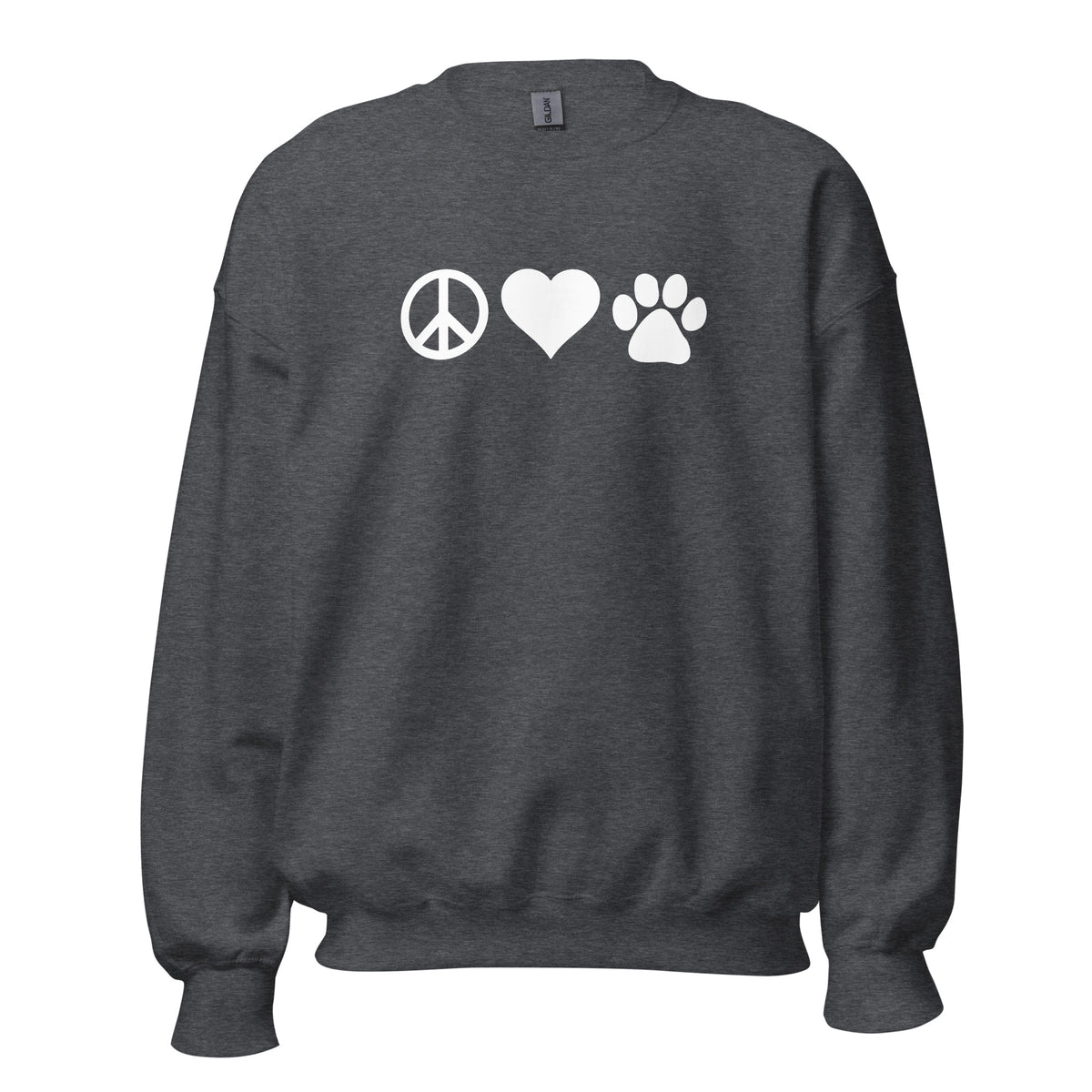 Peace, Love, Paws Unisex Crewneck Sweatshirt-I love Veterinary