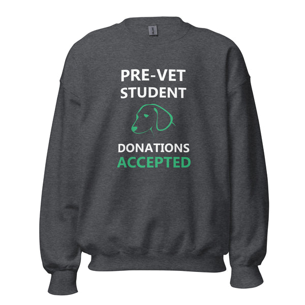 Pre - Vet Student Unisex Crewneck Sweatshirt-I love Veterinary
