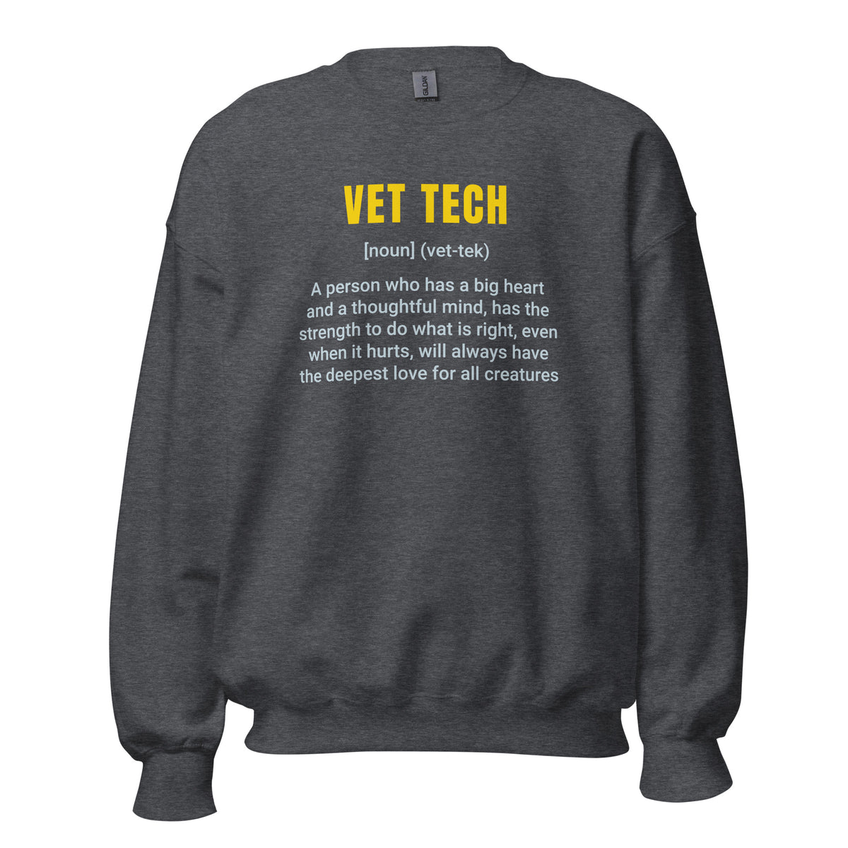 Vet Tech Definition Unisex Crewneck Sweatshirt-I love Veterinary