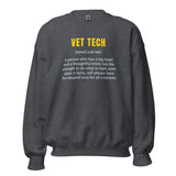 Vet Tech Definition Unisex Crewneck Sweatshirt-I love Veterinary