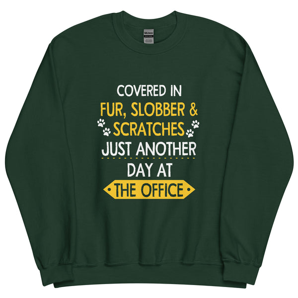 Fur, Slobber, Scratches Unisex Crewneck Sweatshirt-Unisex Crewneck Sweatshirt | Gildan 18000-I love Veterinary