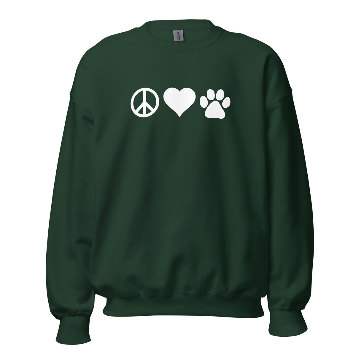 Peace, Love, Paws Unisex Crewneck Sweatshirt-I love Veterinary