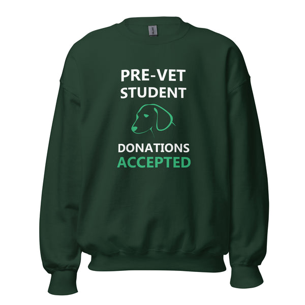 Pre - Vet Student Unisex Crewneck Sweatshirt-I love Veterinary