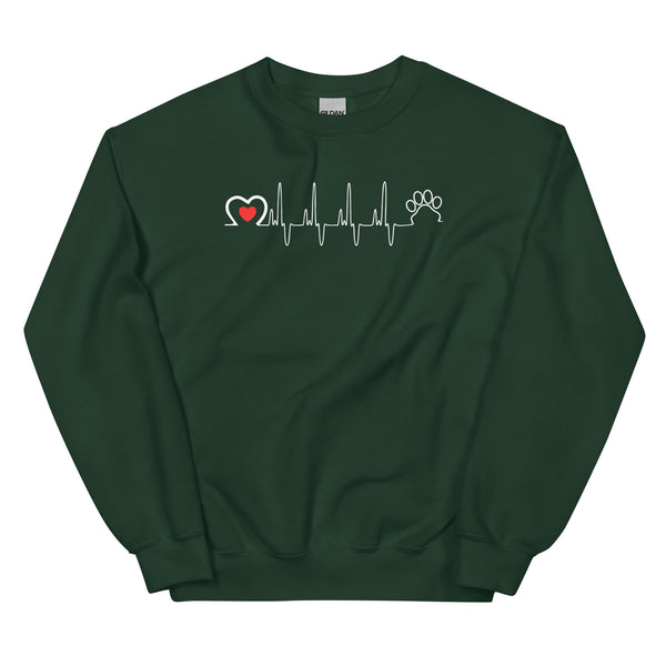 Animal Love Beat Unisex Crewneck Sweatshirt-I love Veterinary