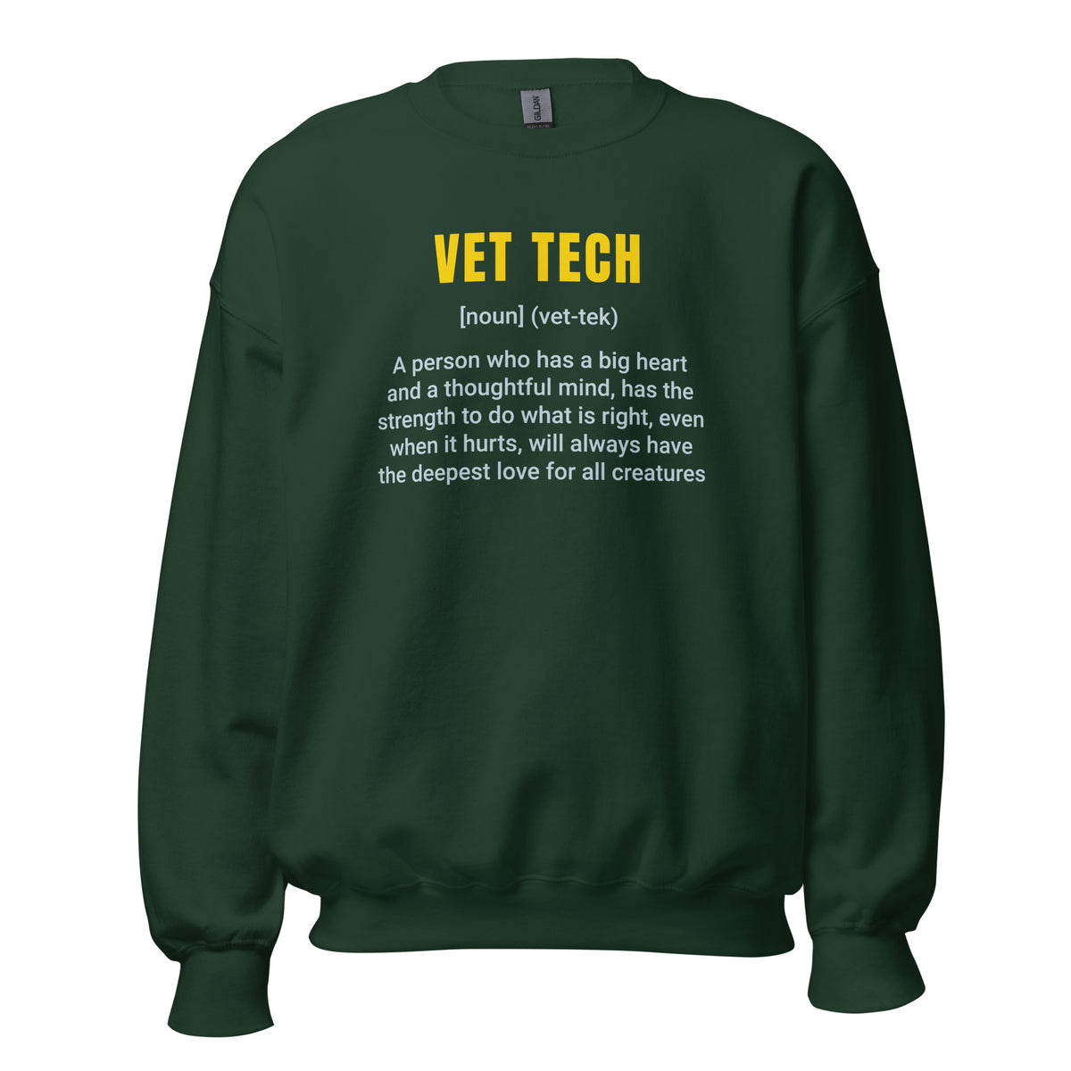 Vet Tech Definition Unisex Crewneck Sweatshirt-I love Veterinary