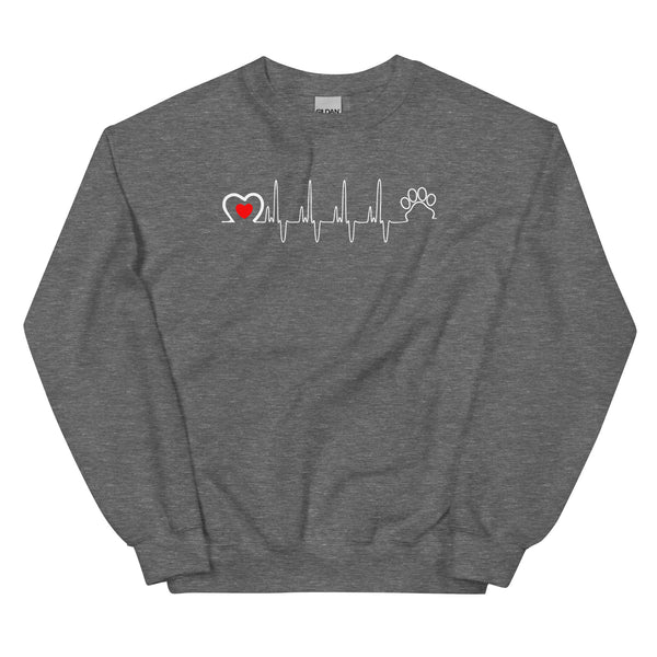 Animal Love Beat Unisex Crewneck Sweatshirt-I love Veterinary
