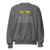 Vet Tech Definition Unisex Crewneck Sweatshirt-I love Veterinary