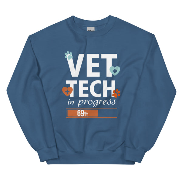 Vet Tech in Progress Unisex Crewneck Sweatshirt-I love Veterinary