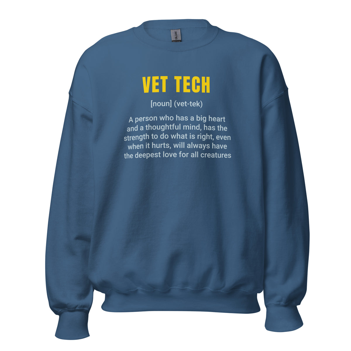 Vet Tech Definition Unisex Crewneck Sweatshirt-I love Veterinary