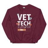 Vet Tech in Progress Unisex Crewneck Sweatshirt-Unisex Crewneck Sweatshirt | Gildan 18000-I love Veterinary