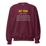 Vet Tech Definition Unisex Crewneck Sweatshirt-I love Veterinary