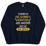 Fur, Slobber, Scratches Unisex Crewneck Sweatshirt-Unisex Crewneck Sweatshirt | Gildan 18000-I love Veterinary