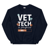 Vet Tech in Progress Unisex Crewneck Sweatshirt-Unisex Crewneck Sweatshirt | Gildan 18000-I love Veterinary