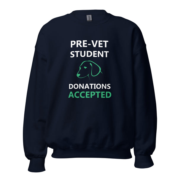 Pre - Vet Student Unisex Crewneck Sweatshirt-I love Veterinary