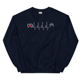 Animal Love Beat Unisex Crewneck Sweatshirt-I love Veterinary