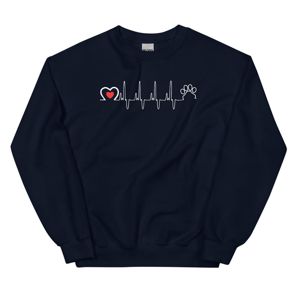 Animal Love Beat Unisex Crewneck Sweatshirt-I love Veterinary