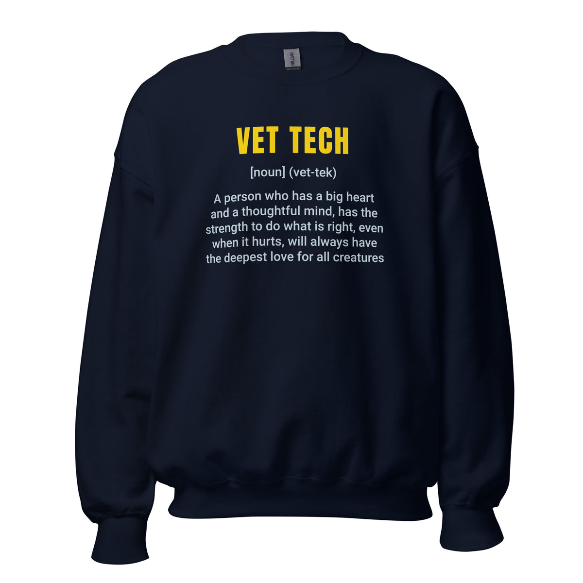 Vet Tech Definition Unisex Crewneck Sweatshirt-I love Veterinary