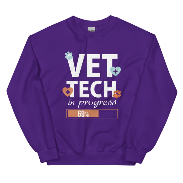 Vet Tech in Progress Unisex Crewneck Sweatshirt-I love Veterinary