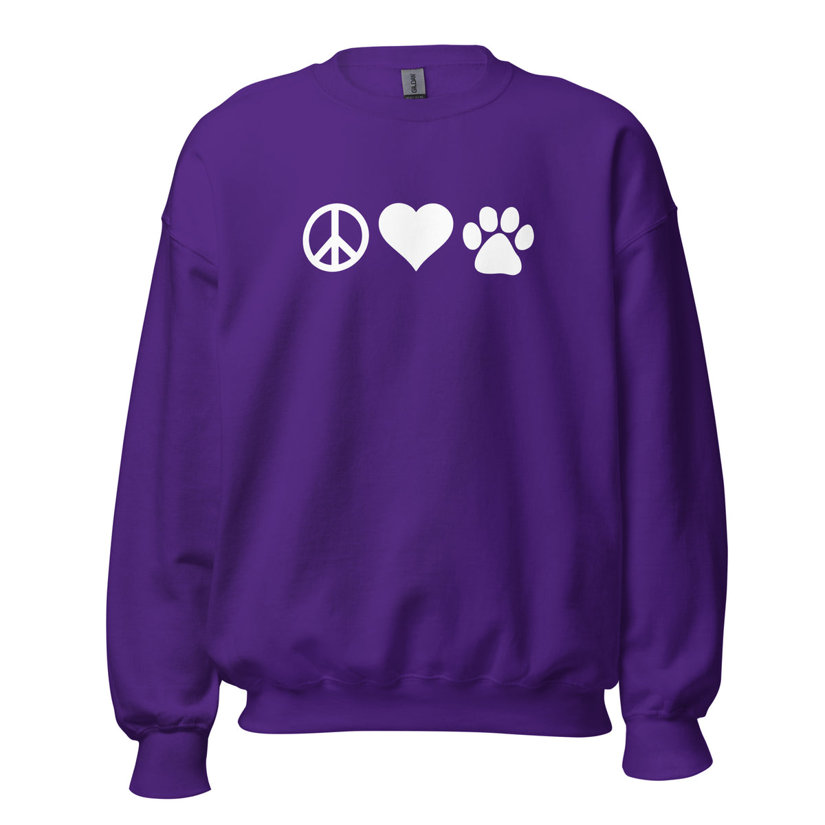 Peace, Love, Paws Unisex Crewneck Sweatshirt-I love Veterinary