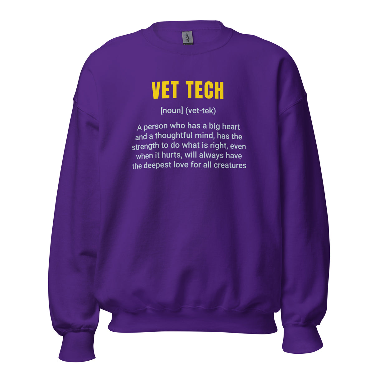 Vet Tech Definition Unisex Crewneck Sweatshirt-I love Veterinary