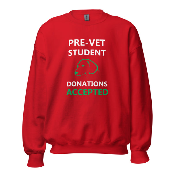 Pre - Vet Student Unisex Crewneck Sweatshirt-I love Veterinary