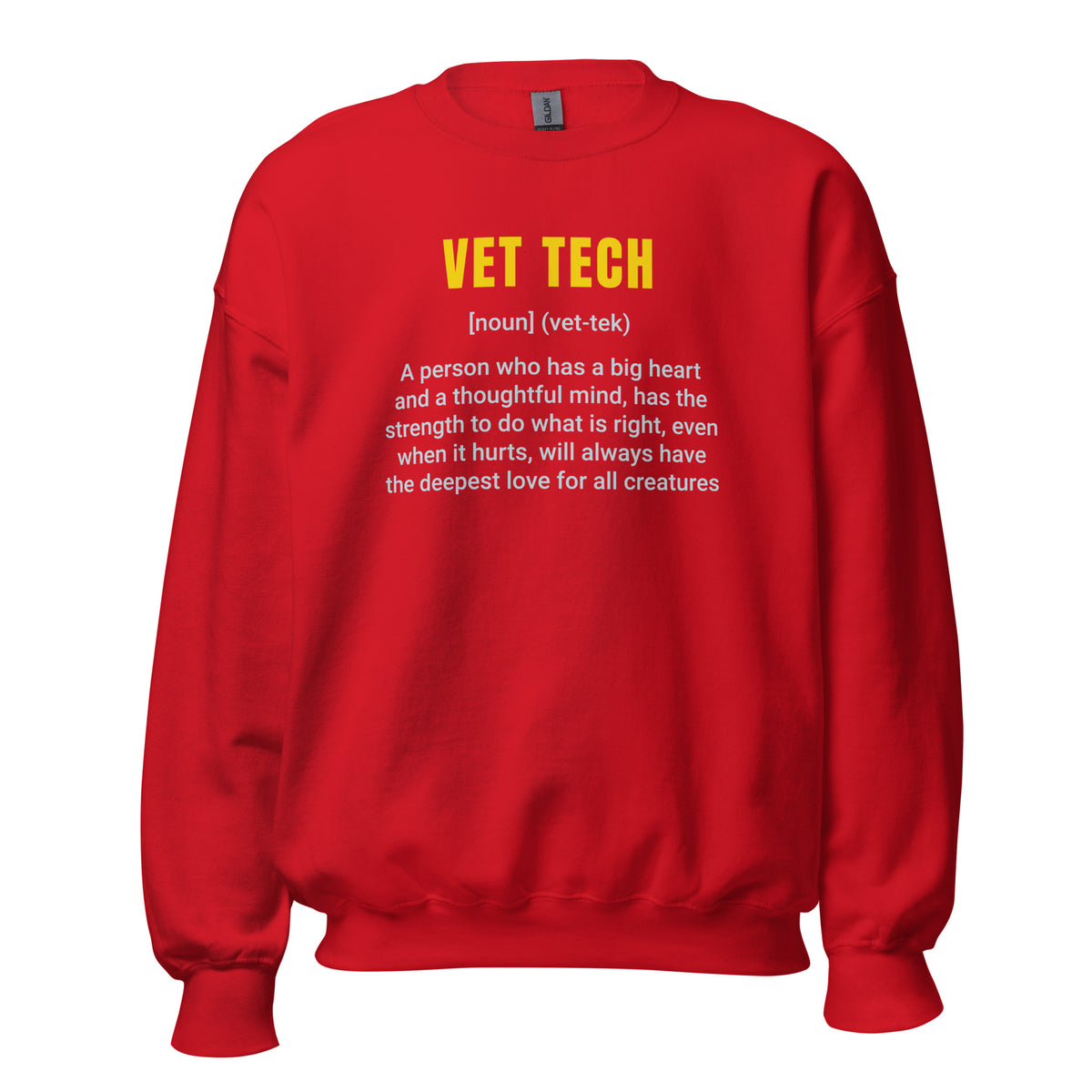 Vet Tech Definition Unisex Crewneck Sweatshirt-I love Veterinary