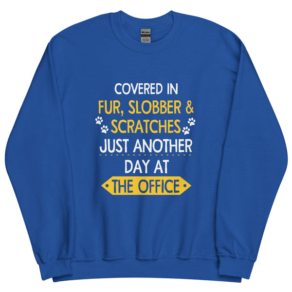 Fur, Slobber, Scratches Unisex Crewneck Sweatshirt-Unisex Crewneck Sweatshirt | Gildan 18000-I love Veterinary