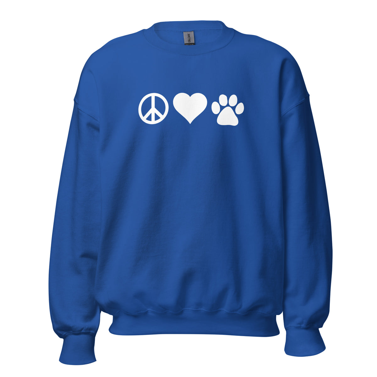 Peace, Love, Paws Unisex Crewneck Sweatshirt-I love Veterinary