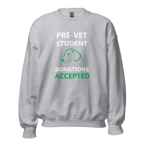 Pre - Vet Student Unisex Crewneck Sweatshirt-I love Veterinary