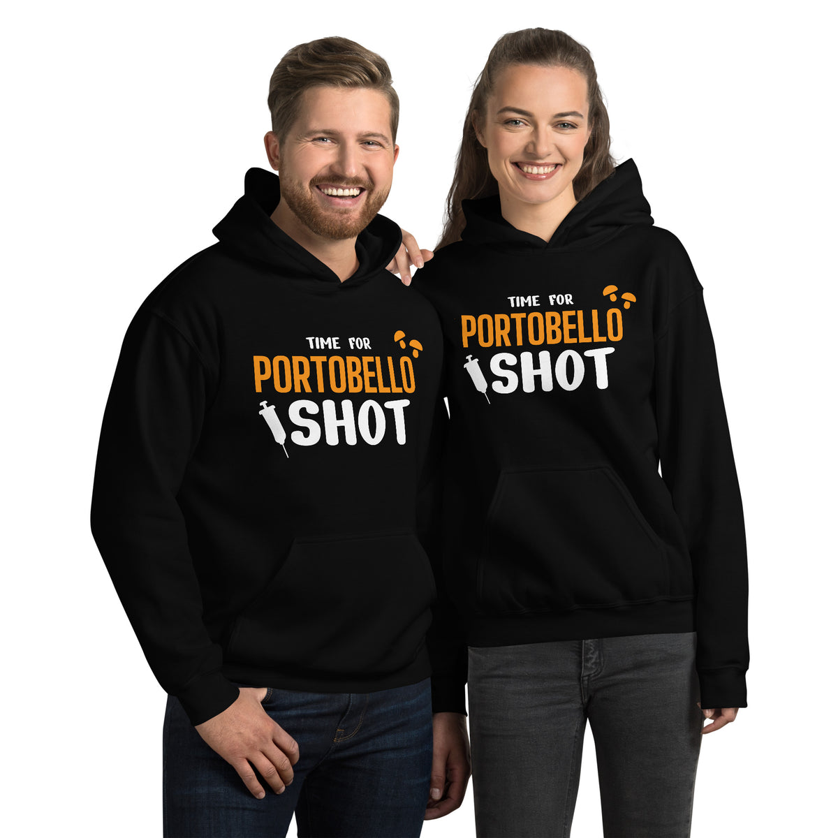 Time for Portobello shot Unisex Hoodie-Unisex Hoodie | Gildan 18500-I love Veterinary