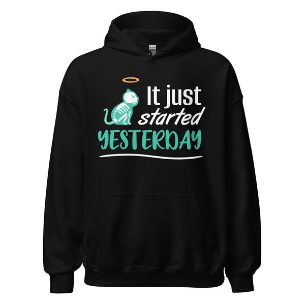 It just started yesterday Unisex Hoodie-Unisex Hoodie | Gildan 18500-I love Veterinary