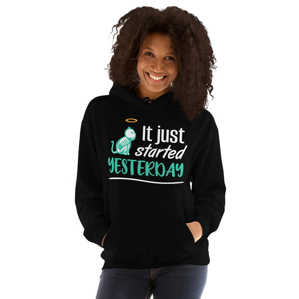 It just started yesterday Unisex Hoodie-Unisex Hoodie | Gildan 18500-I love Veterinary