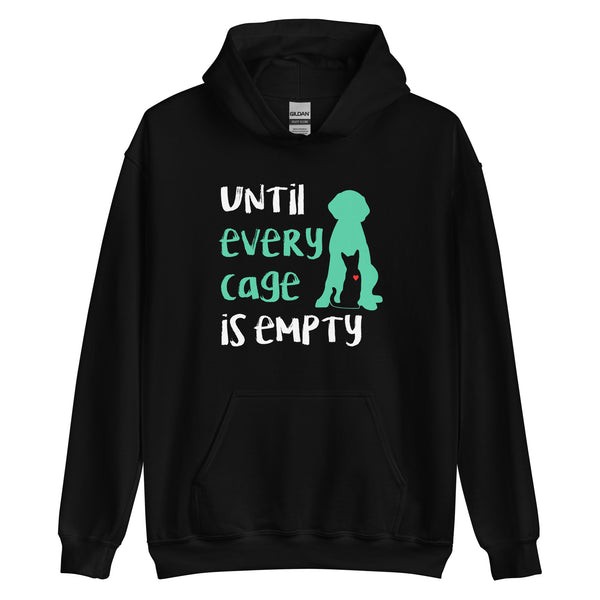 Until every cage is empty Unisex Hoodie-Unisex Hoodie | Gildan 18500-I love Veterinary