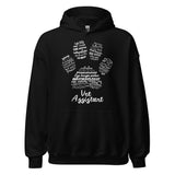 Vet Assistant Pawprint Unisex Hoodie-Unisex Hoodie | Gildan 18500-I love Veterinary