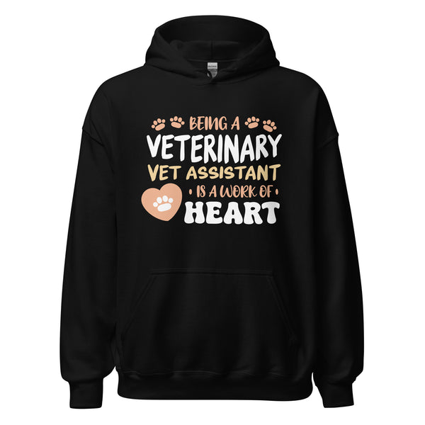 Vet Assistant work of heart - Unisex Hoodie-I love Veterinary