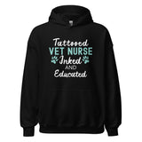 Vet Nurse Inked and Educated Unisex Hoodie-I love Veterinary