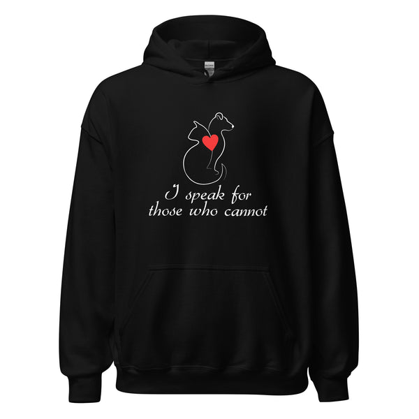 I speak for those who cannot Unisex Hoodie-I love Veterinary