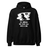 My shadow has four legs and a tail Unisex Hoodie-I love Veterinary