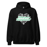 Veterinary Receptionist Heart Paws Unisex Hoodie-I love Veterinary