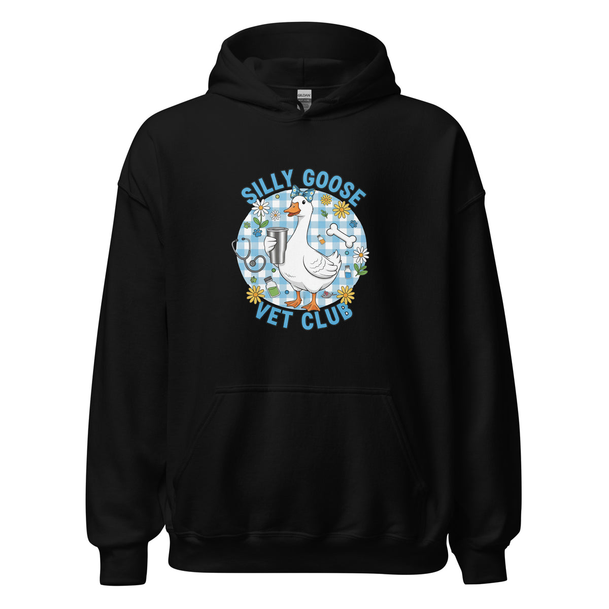 Silly Goose Vet Club Unisex Hoodie-I love Veterinary