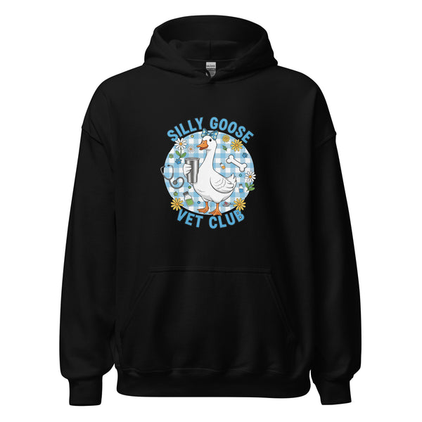 Silly Goose Vet Club Unisex Hoodie-I love Veterinary