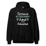 Vet Tech Student Inked and Educated Unisex Hoodie-I love Veterinary