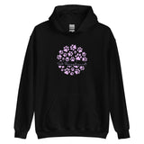 Vet Receptionist circle paws pattern Unisex Hoodie-I love Veterinary
