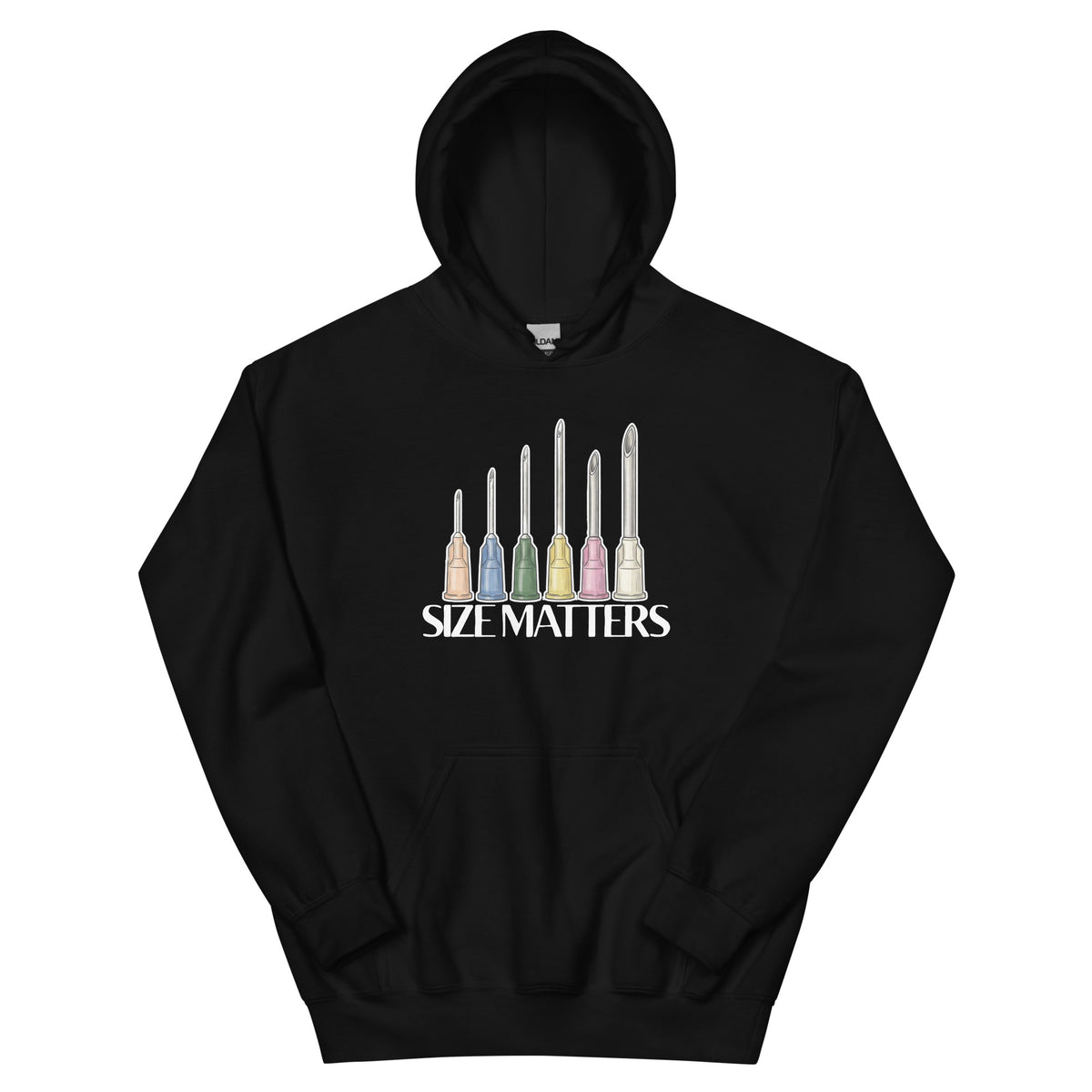Size matters Unisex Hoodie-I love Veterinary